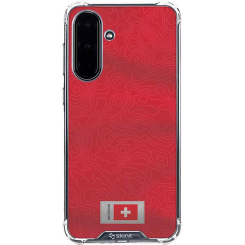 Switzerland Soccer Flag Galaxy A36 5G Clear Case